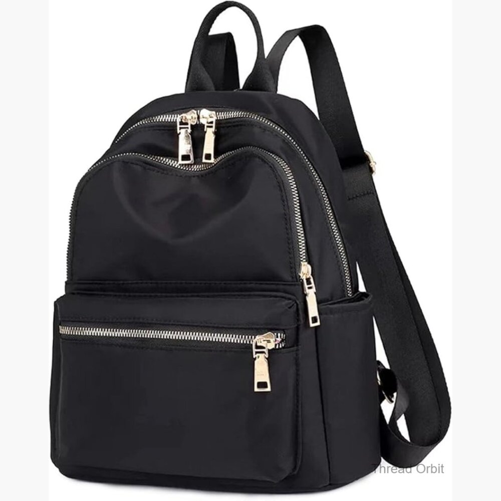 Anti-Theft Mini Backpack Purse, Water-Resistant Oxford Cloth, 15L Travel Daypack
